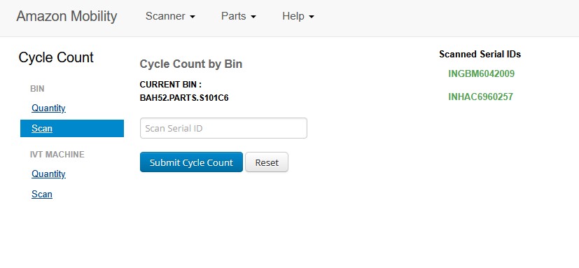 Before: Manual cycle counting process